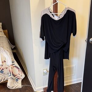 Joseph Ribkoff Black and White Jumpsuit